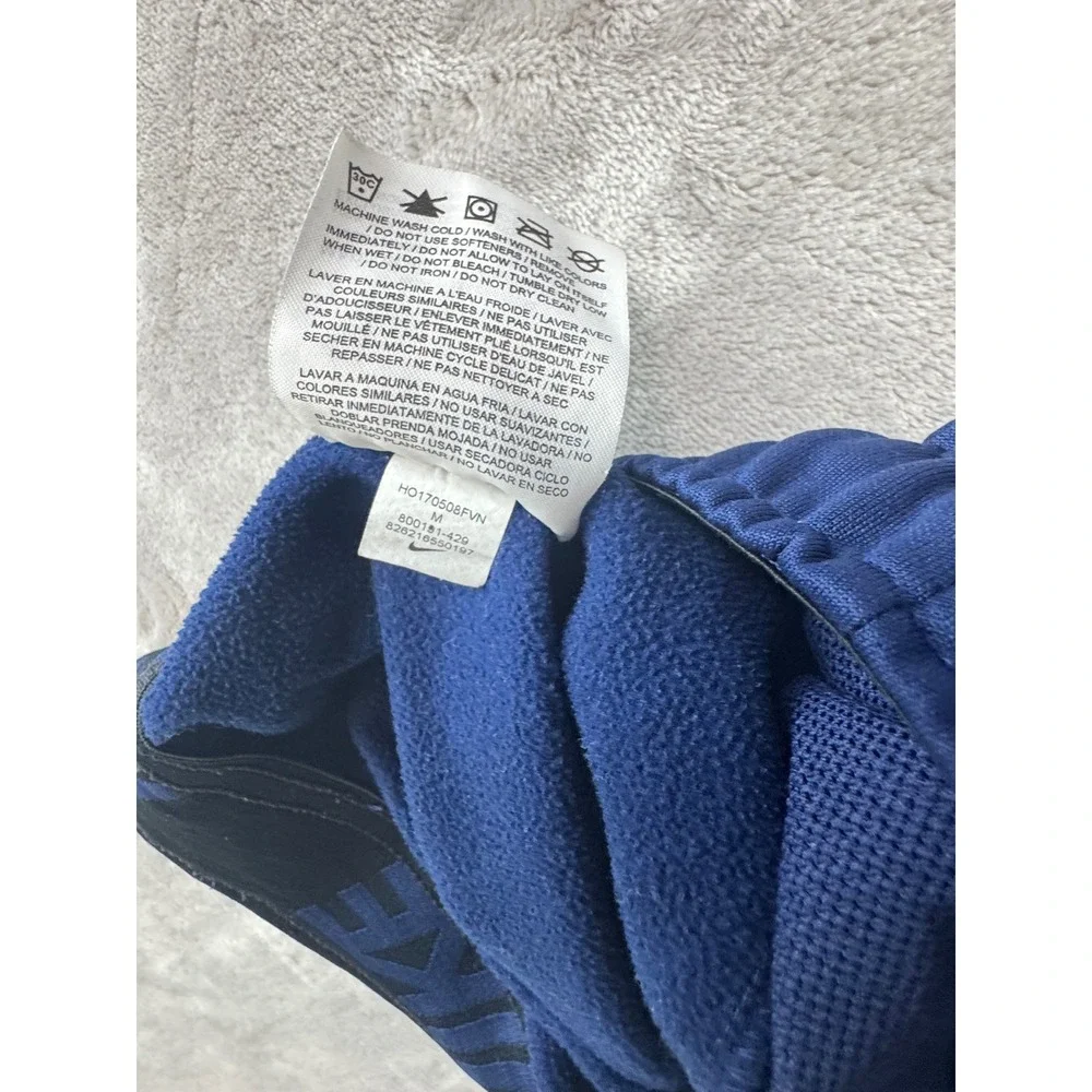 Nike Mens Dri-FIT Fleece Training Pants Navy Blue Straight Leg 800181-429 M